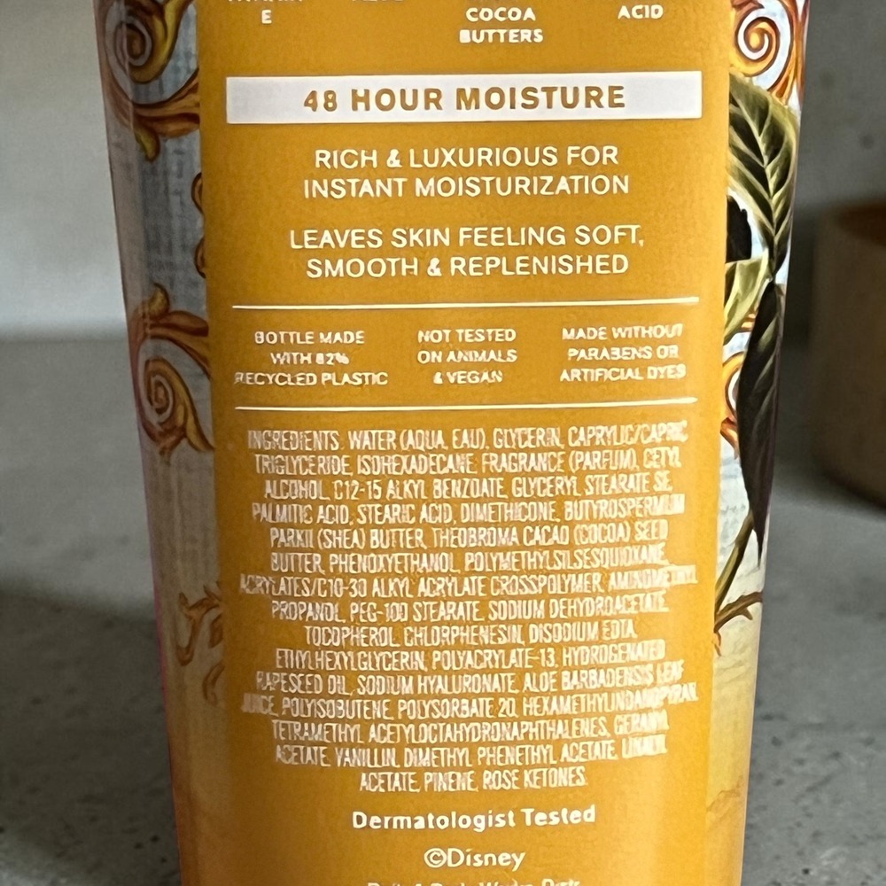 Bath & Body Works Disney Princess Belle Body Cream 8oz Rose Vanilla Buttercup - Picture 4 of 6
